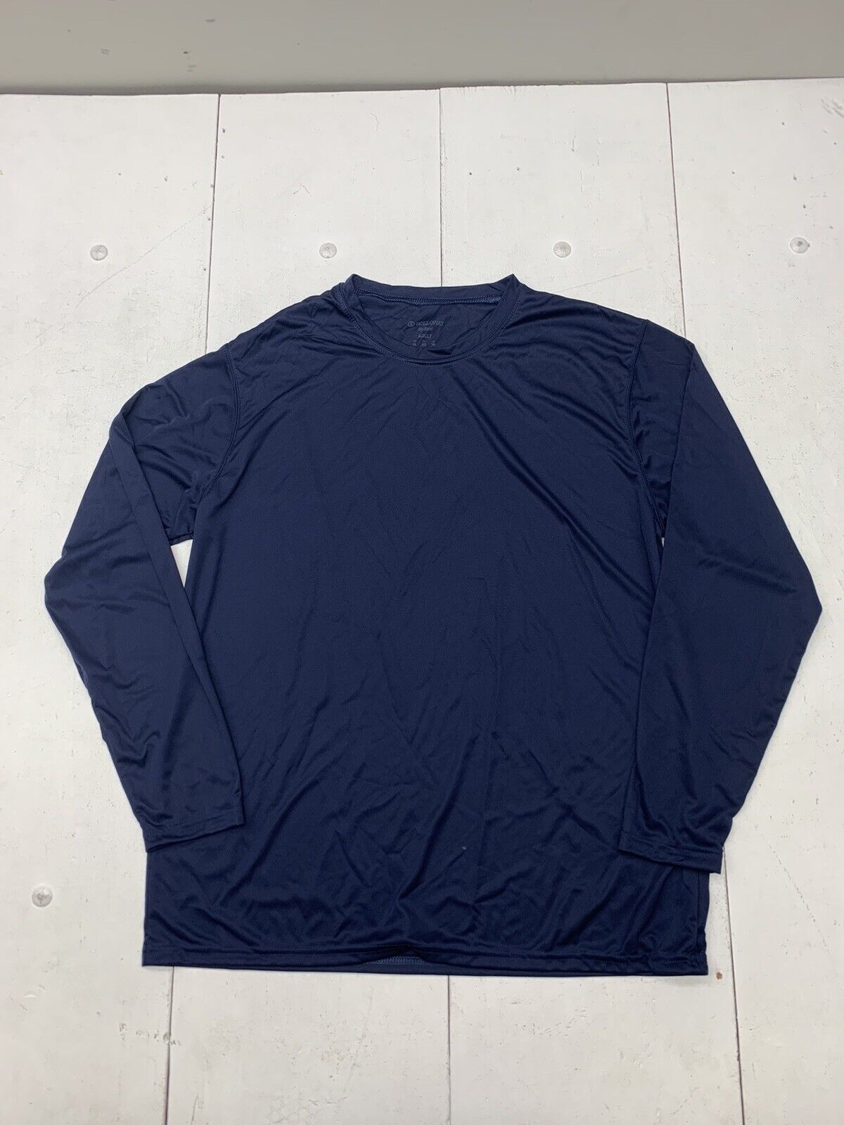 Holloway Mens Dark Blue Long Sleeve Athletic Shirt Size XL