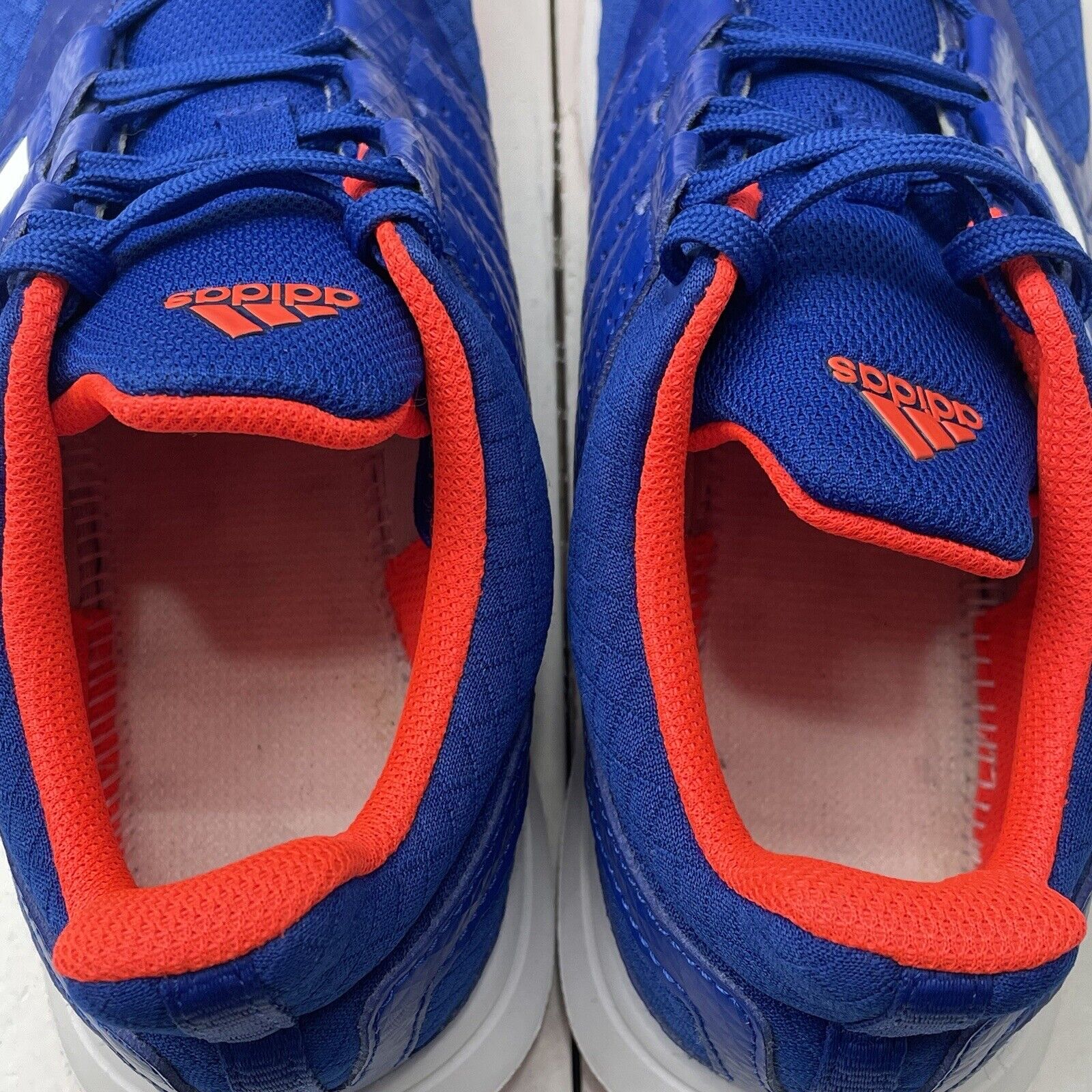Adidas Blue Orange Eco Ortholite Shoes Sneakers Mens beyond