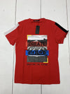 US Icon Co Mens Red Graphic Short Sleeve Shirt Size Small