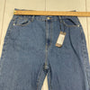 Pretty Little Thing Mid Rise Blue Straight Leg Jeans Women’s Size 12 New