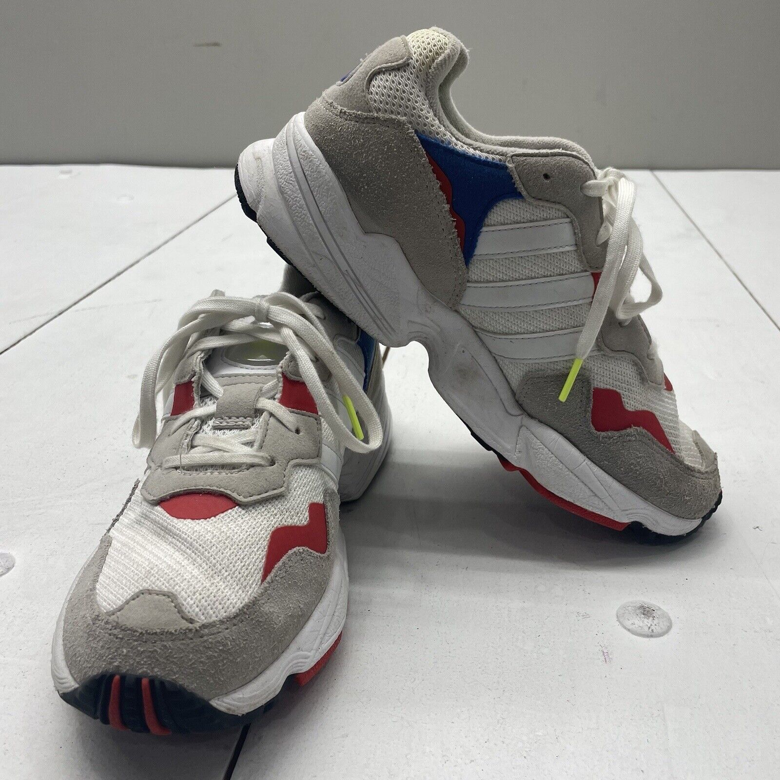 Adidas Cloud White Blue Red Originals Yung-96 Shoes Big Kid Sneaker Yo -  beyond exchange