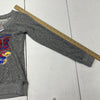 Pro Edge Gray KU Kansas Jayhawks NCAA Pullover Sweatshirt Junior Women Size M