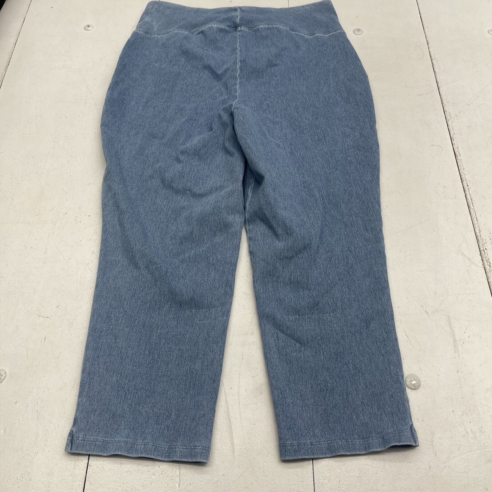 Women With Control Blue Jegging Capris Women's Size Large Tall