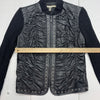 Peter Nygard Womens Black Full Zip Jacket Size Medium