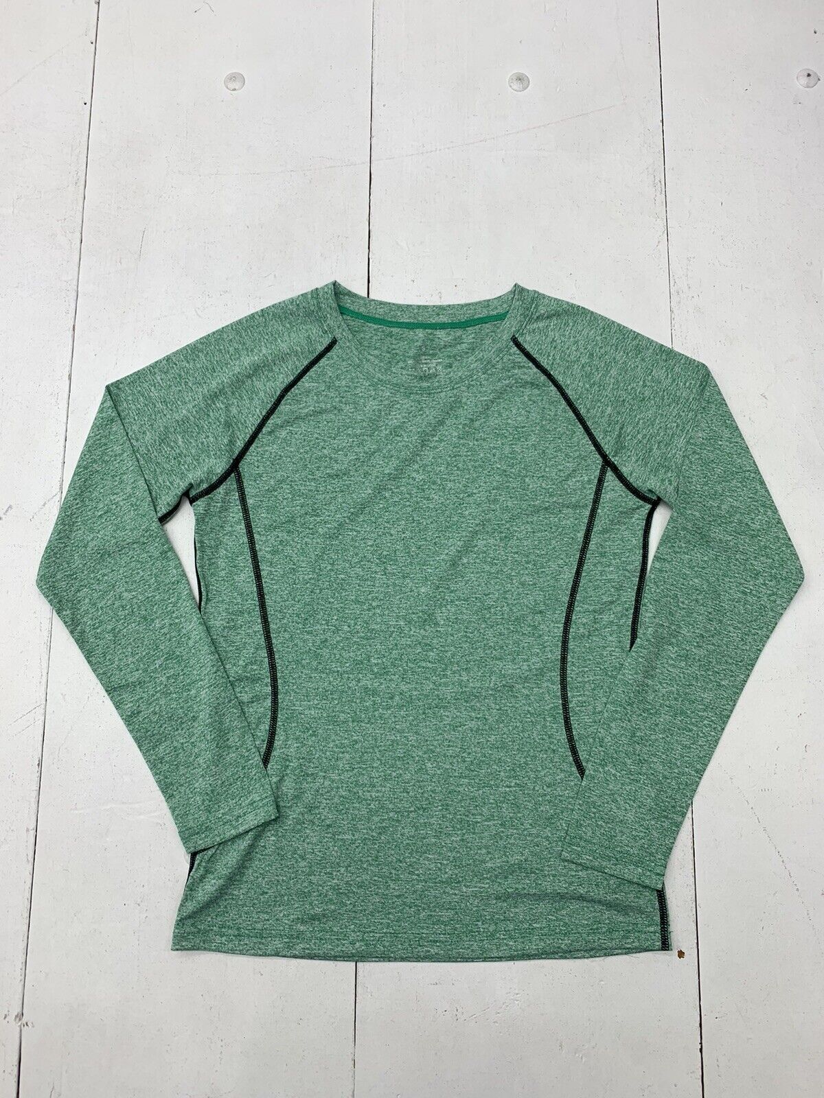 Unbranded Womens Green Athletic Long Sleeve Shirt Size Small