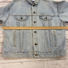 Vintage Levi’s Blue Denim Distressed Jean Jacket Men Size XL Made In USA 70507 4