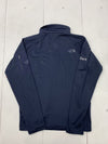 North Face Mens Dark Blue Embroidered Fullzip Jacket Size Medium