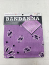 The Bandanna Co Bandana Paisley Lavender 100% Cotton 22&quot; x 22&quot; Bandana New