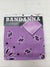The Bandanna Co Bandana Paisley Lavender 100% Cotton 22" x 22" Bandana New