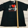 Spencer’s Black Funny I Love NFT’s Short Sleeve T-Shirt Adult Size XL NEW