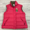 Nike Pink Brown Reversible Zip Up Puffy Duck Down Fill Vest Women Size XL NEW