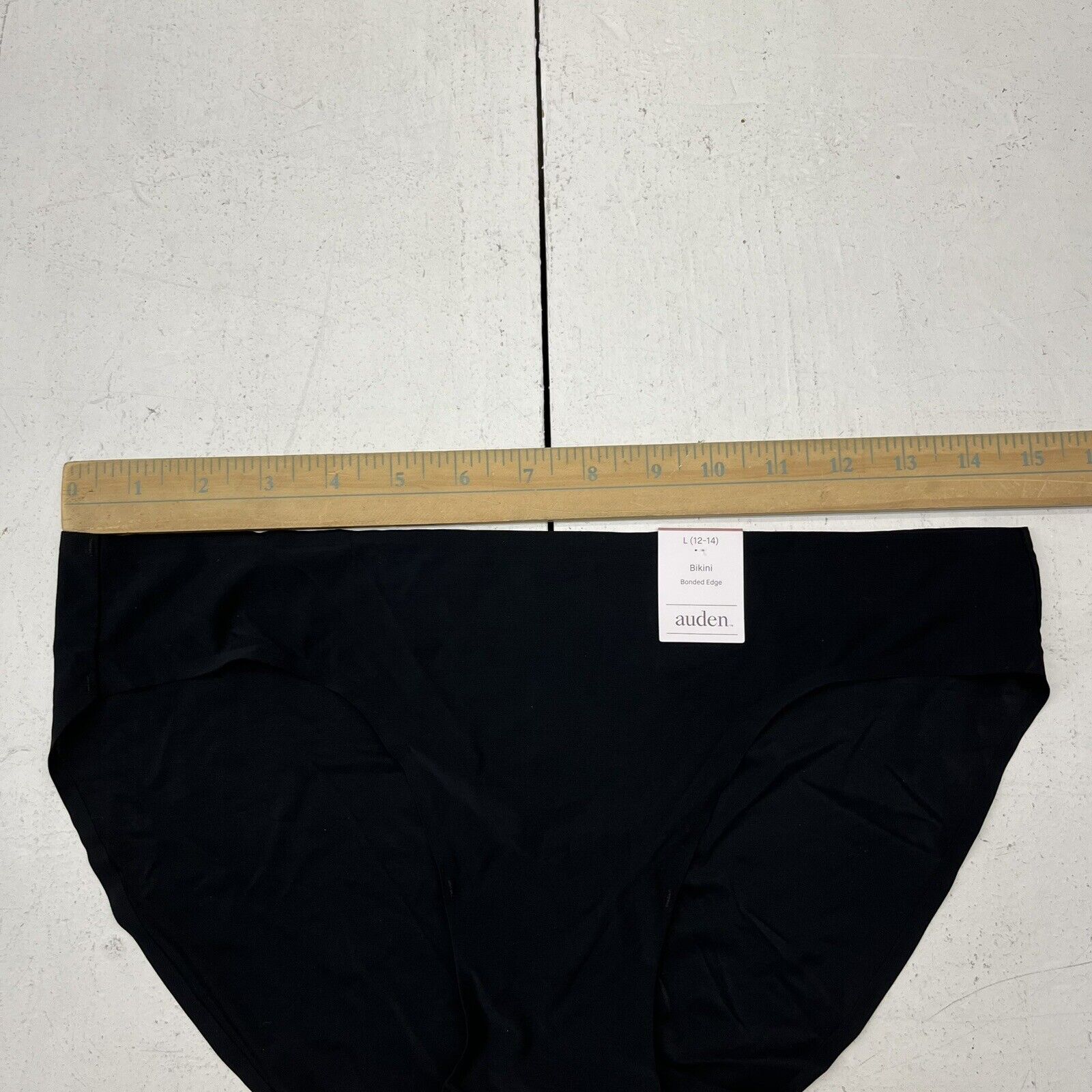 Auden Black Bonded Edge Bikini Underwear Girls Size Large (12-14