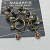 Sugarfix By Baublebar 3 Pack Gold Hoop Dangle Earrings New