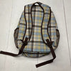 Thirty-One Blue &amp; Brown Plaid 18&quot; Full Size Backpack