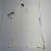 Zenergy By Chicos Sassy Sequin White Tank Top Women’s Size 1 New Defects