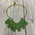Kate Spade Gold Vegas Jewels Statement Green Crystal Collar Necklace