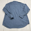Red Head Blue Chambray Button Front Long Sleeve Mens Size XL