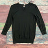 Ann Taylor Black Beaded Pullover Knit Sweater Ladies Size Small NEW *
