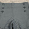 Loft Gray Double Button Riviera Shorts with Side Zip Women Size 0 NEW
