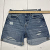 Old Navy High Rise Slouchy Straight Denim Shorts Women’s Size 2