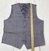 Cloudstyle Gray 3-Piece Suit Notched Lapel One Button Slim Fit Jacket Mens M