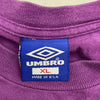 Vintage Umbro Soccer Purple Graphic Short Sleeve T-Shirt Adult Size XL USA Made