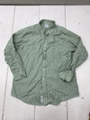 Brooks Brothers Green Check Print Long Sleeve Button Up Size 17.5/35 XXL