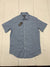 Michael Kors Mens Blue Short Sleeve Button Up Shirt Size Medium