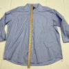 Pronto Uomo Mens Blue/orange Plaid Long Sleeve Button Up Size XXL