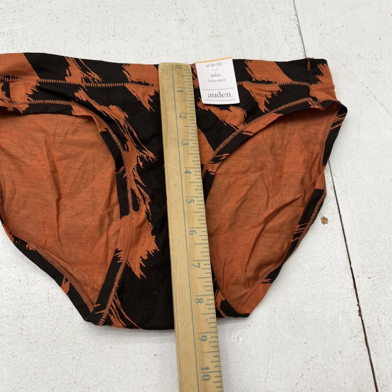 Auden Orange & Black Bikini Underwear Women's Size Medium (8-10