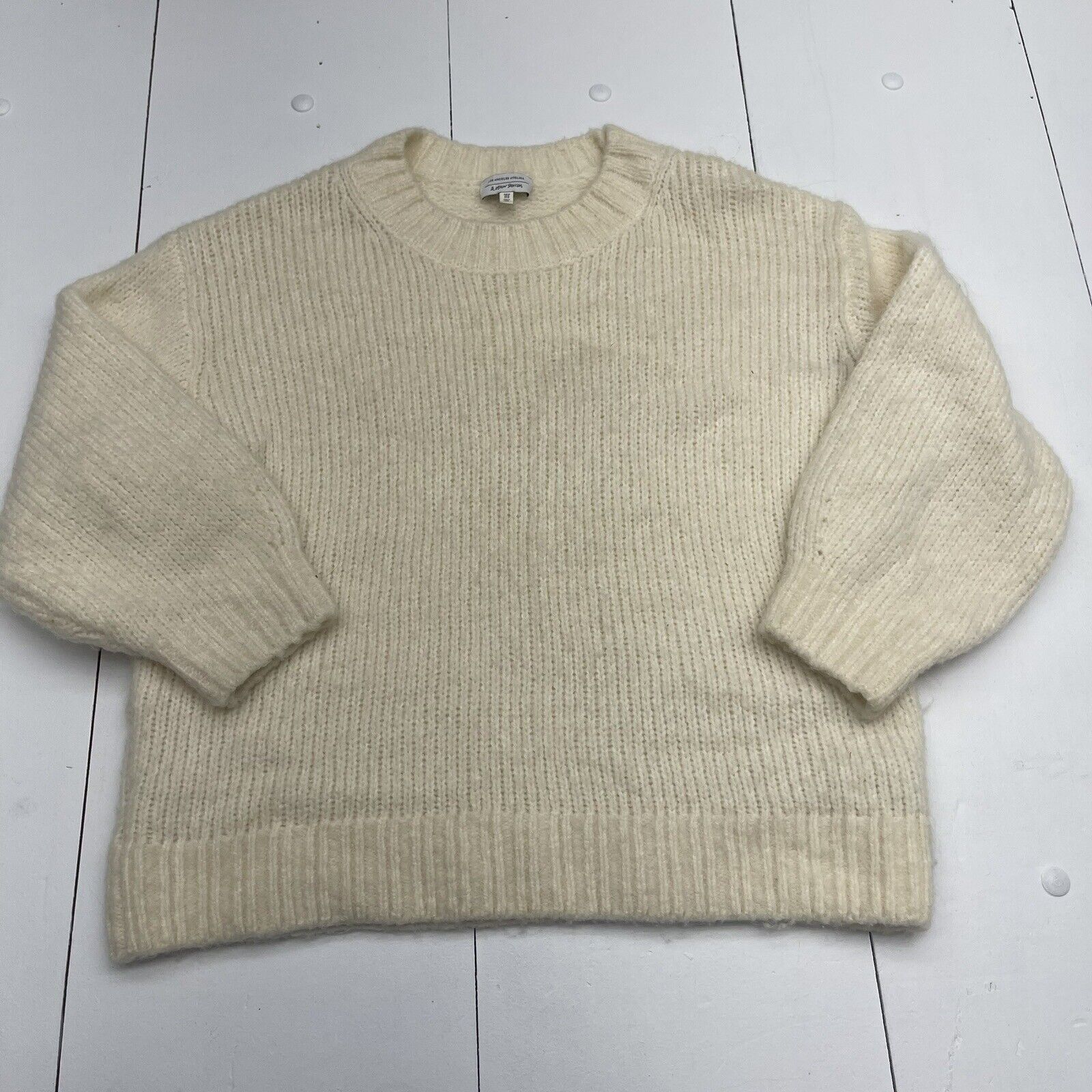 & Other Stories Ivory Knit Sweater Women’s Size Medium