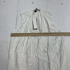Eileen Fisher Womens White Cascading Vest Cardigan Size Large