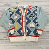 Vintage Orvis Button Up Knot Cardigan Sweater Nautical Theme Women Size L