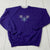 Vintage M&C Sportswear Purple Christmas Holiday Sweater Snowflakes Women Size M