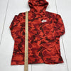 Nike Red Camo Long Sleeve Embroidered Logo Hoodie Youth Boys Size Large