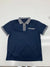Mens Navy Blue 1/4 Zip Polo Shirt Size Large