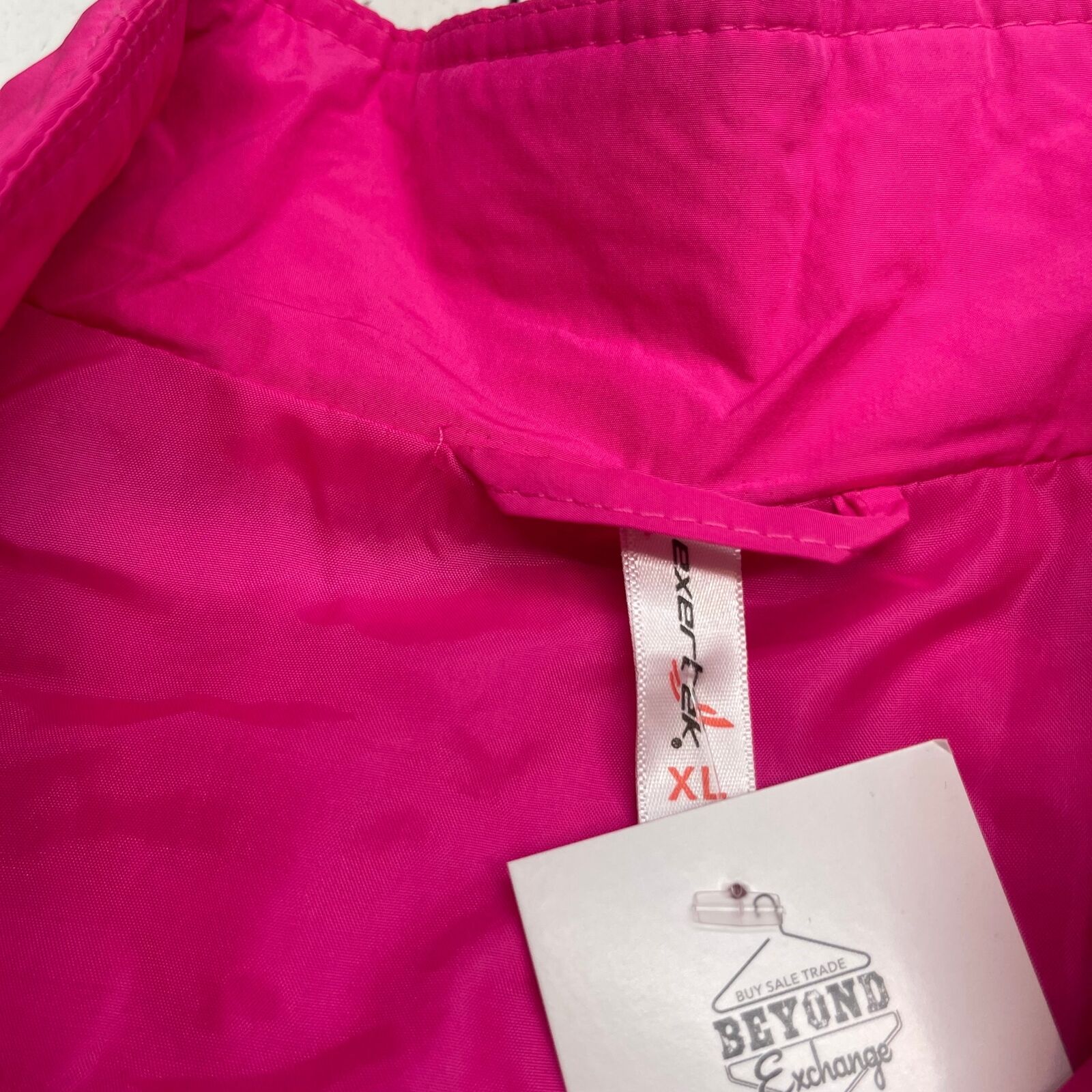 Exertek Pink Charm Quilted Nylon Zip Up Vest Women's Size XL New