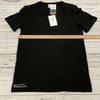 Della Terra Black Short Sleeve Plain T-Shirt Men Size M NEW