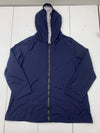 Womens Dark Blue Sherpa Lined Full zip Jacket Size 2XL