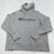 Champion Gray Embroidered Logo Hoodie Mens Size XL
