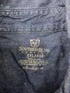 Southern Bliss Mens Blue Bleach Dye Long Sleeve Button Up Size XXL New