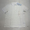Cat &amp; Jack White Uniform Short Sleeve Polo Boys Size Large NEW