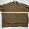 Tommy Bahama Reversible Brown Gray 1/4 Zip Long Sleeve Sweater Mens Size XL