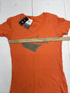 SMA Offical Licensed Product Comets Orange V Neck Short Sleeve T Shirt Women’s M