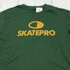 SKATEPRO Brand Green Logo Short Sleeve T-Shirt Men Size XL NEW