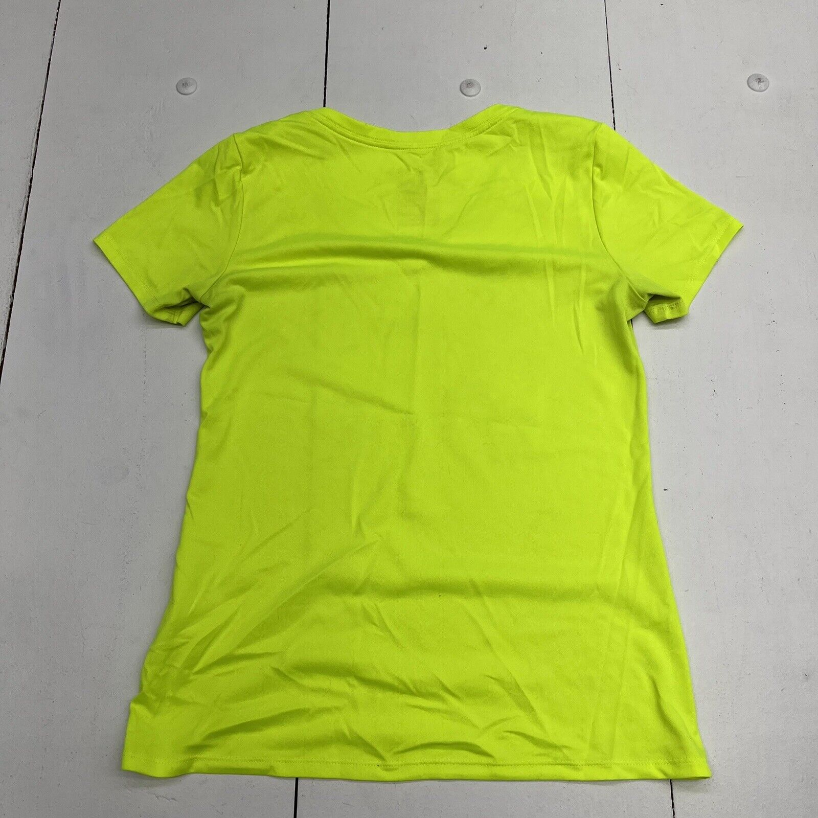 The Nike Tee Neon Yellow Athletic Cut V Neck Short Sleeve Women's Size -  beyond exchange