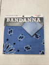 The Bandanna Co Bandana Paisley Chambray Blue 100% Cotton 22&quot; x 22&quot; Bandana New