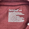 Cat &amp; Jack Red Short Sleeve T-Shirt Boys Size Medium NEW