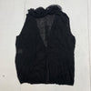 Marc Aurel Womens Black Sheer Sleeveless Cardigan Size 14