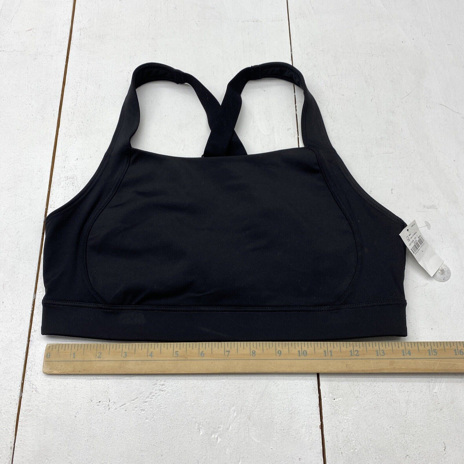 Old Navy Black High-Support PowerSoft Sports Bra Womens Size Large New -  beyond exchange